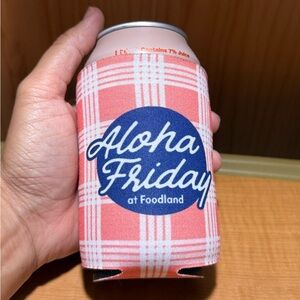 🌺 Aloha Friday Plaid Can Cooler